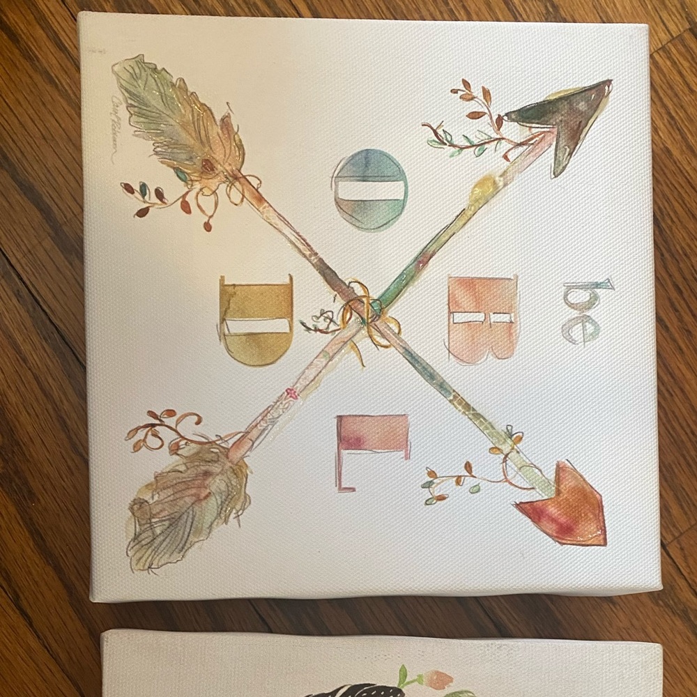 Small canvas signs